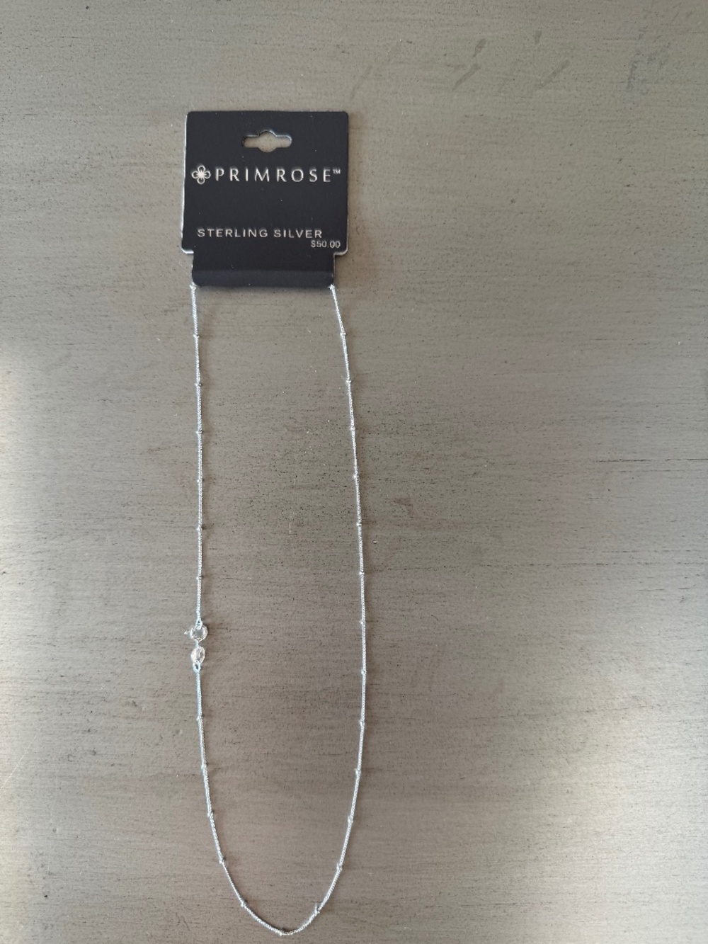 PRIMROSE Sterling Silver Beaded Chain